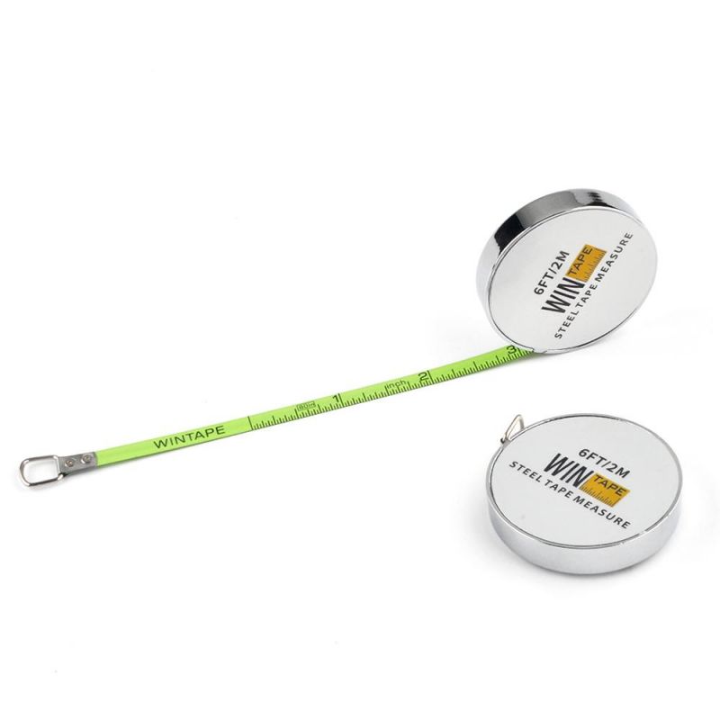 High Quality Metal Round 2m Steel Measuring Tape Metric and Imperial