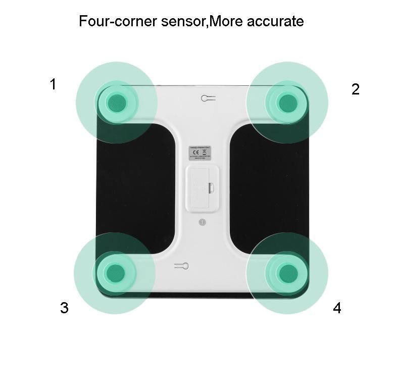 Tempered Galss High Accuracy Bathroom Digital Weighing Scales