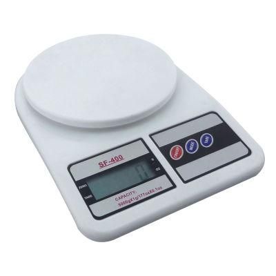 11lb 5kg Digital LCD Kitchen Food Scale with Round Platform