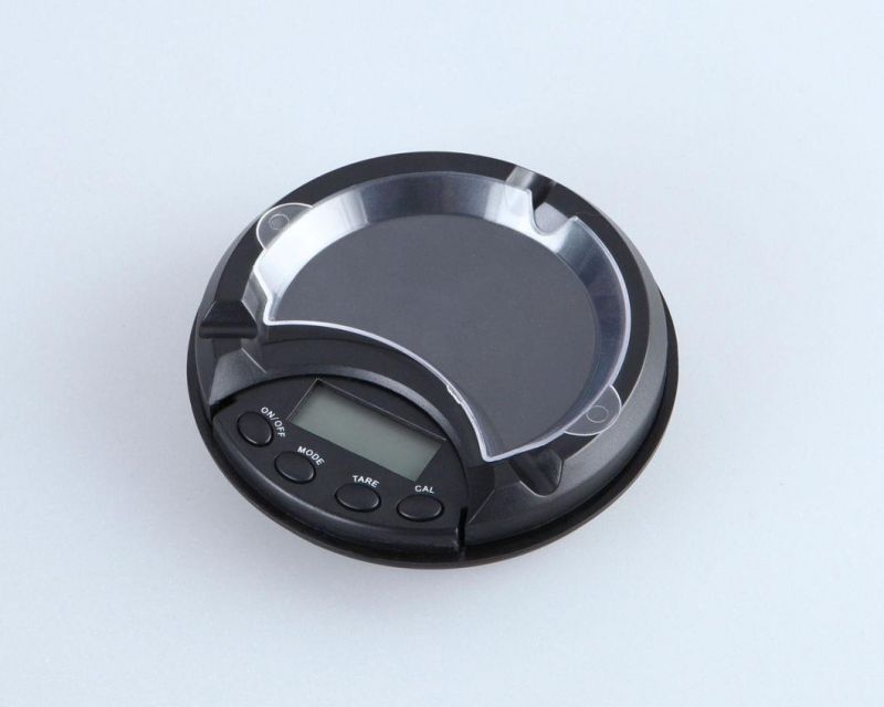 200g/0.01g Pocket Electrical Battery Ashtray Jewelry Scale Blue Backlight LCD Digital Scale