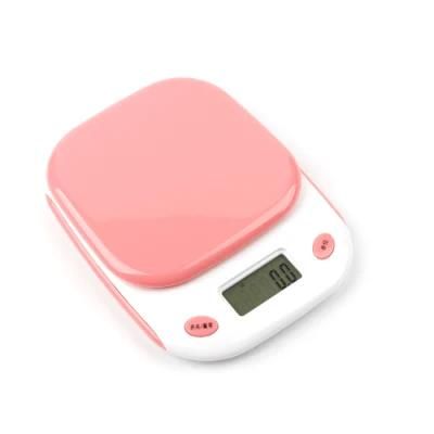 5kg Pink Household Electronic Weighing Digital Kitchen Food Scale