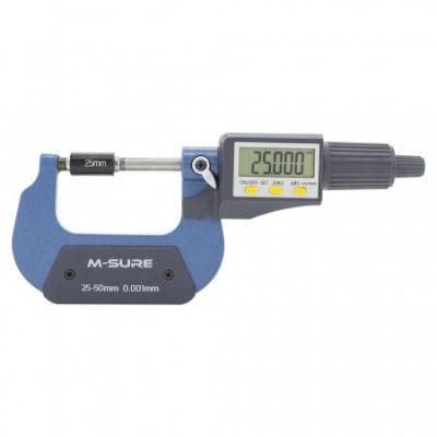 M-Sure Ms-110-050 Digital External Micrometer 25-50mm (1-2 inch) Ms-110 Series