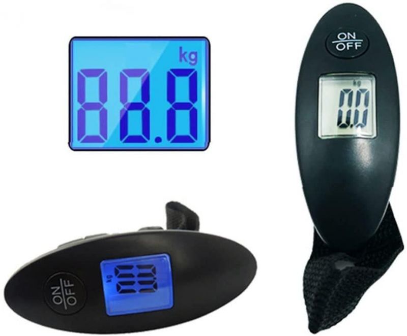 Portable Handheld Travel Digital Luggage Scale Suitcase Weighing Pocket Scale with LCD Display