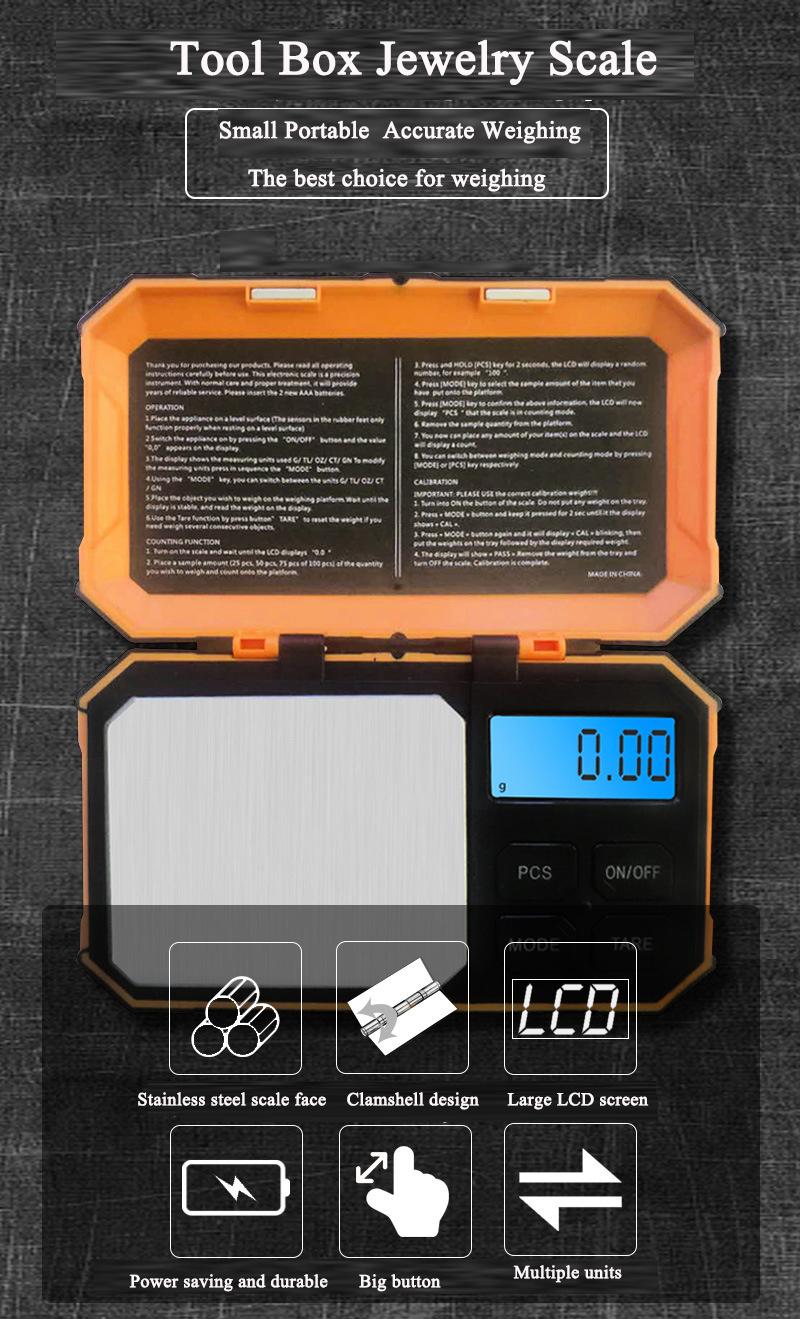 Portable Cool Style Weighing Tool Pocket Scale jewelry Scale