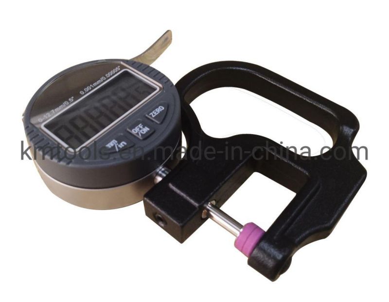 0-12.7mm/0-0.5′ ′ Digtal Thickness Gauge with Sprecial Measuring Head and 30mm Measure Depth