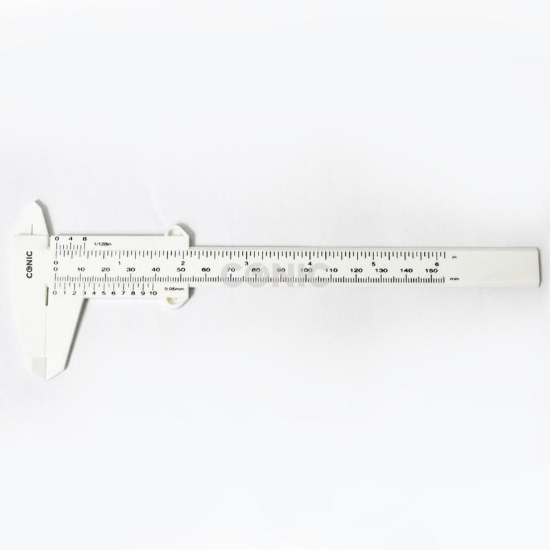 150mm Silk Printing Promotional Plastic Vernier Caliper