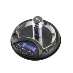 Ashtray Shape Design Portable Pocket Scale 0.1g 0.01g