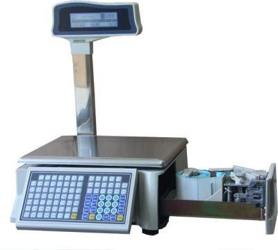 Lightweight Digital Weight Scale with Printer for Weighting &amp; Price Sticker Printing
