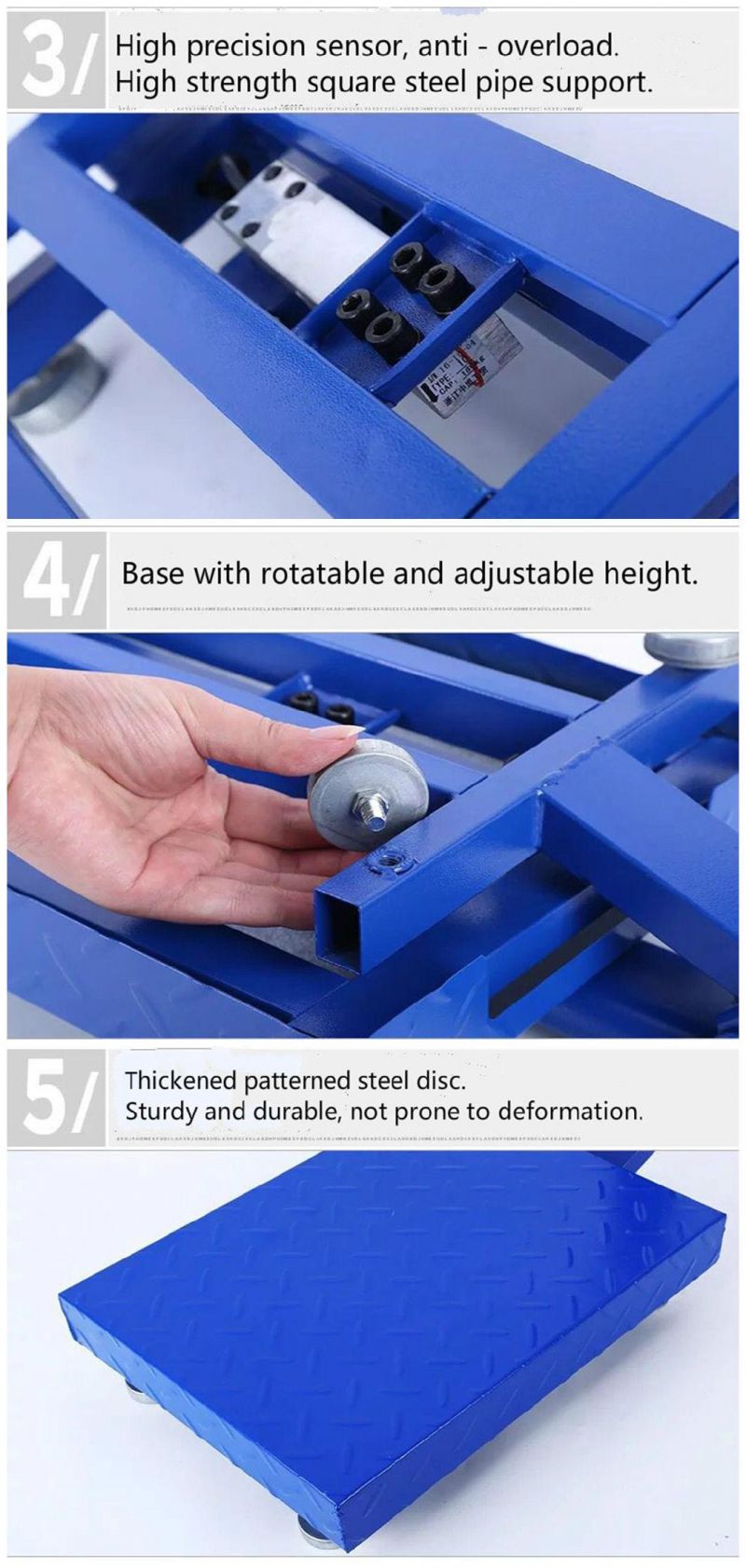 Pan Size 30X40cm Platform Scale Smart Printing Weighing Scale with Touch Weighing Indicator