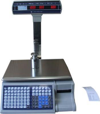 30kg Analytical Digital Smart Cash Rgeister Scale Receipt Printing Weighing Scale for Supermarket Fish