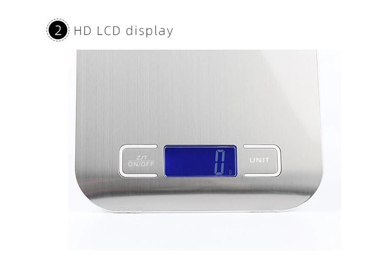 5kg Hot Sale Stainless Steel Kitchen Scales Digital Household Weighing Scale