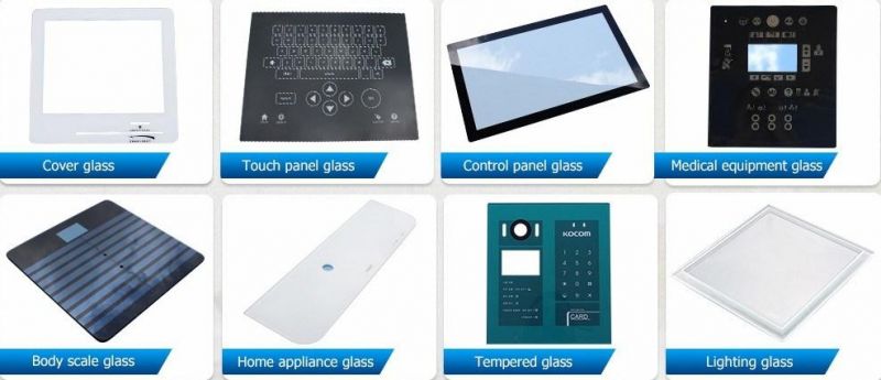 Factory Price Tempered Glass Silk Printing Insulated Electronic Scale Glass Panel