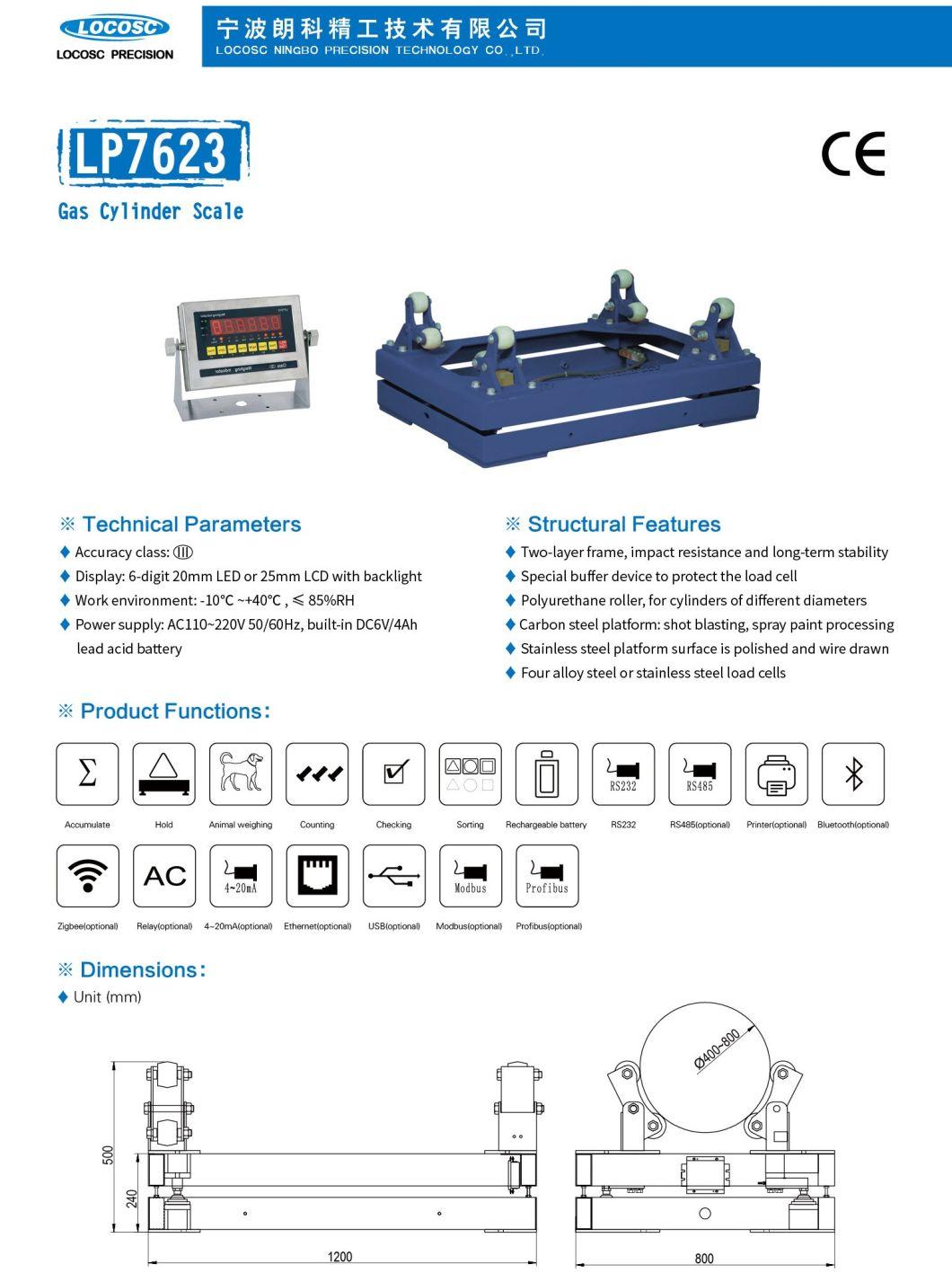 High Precision Electronic Weighing Gas Cylinder Scale