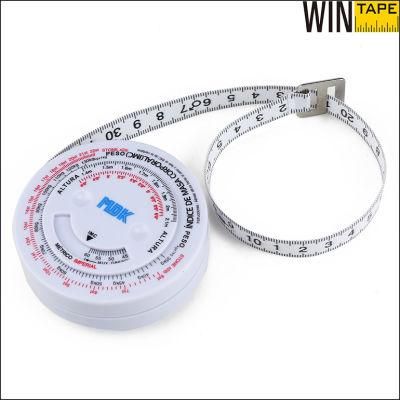 Customized BMI Measurement Tape/BMI Calculator Measuring Tape with Circular Space for Logo
