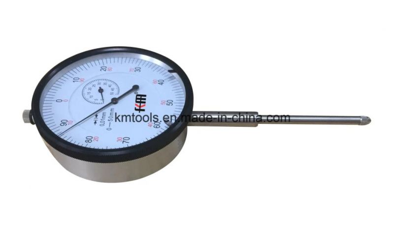 High Quality 0-50mm Mechanical Dial Indicator with 0.01mm Graduation Measuring Device