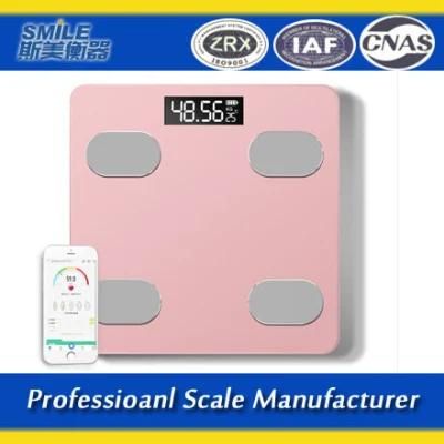 Smile Hostweigh Transparent Tempeared Glass Digital Bathroom Scale Body Weight Scale