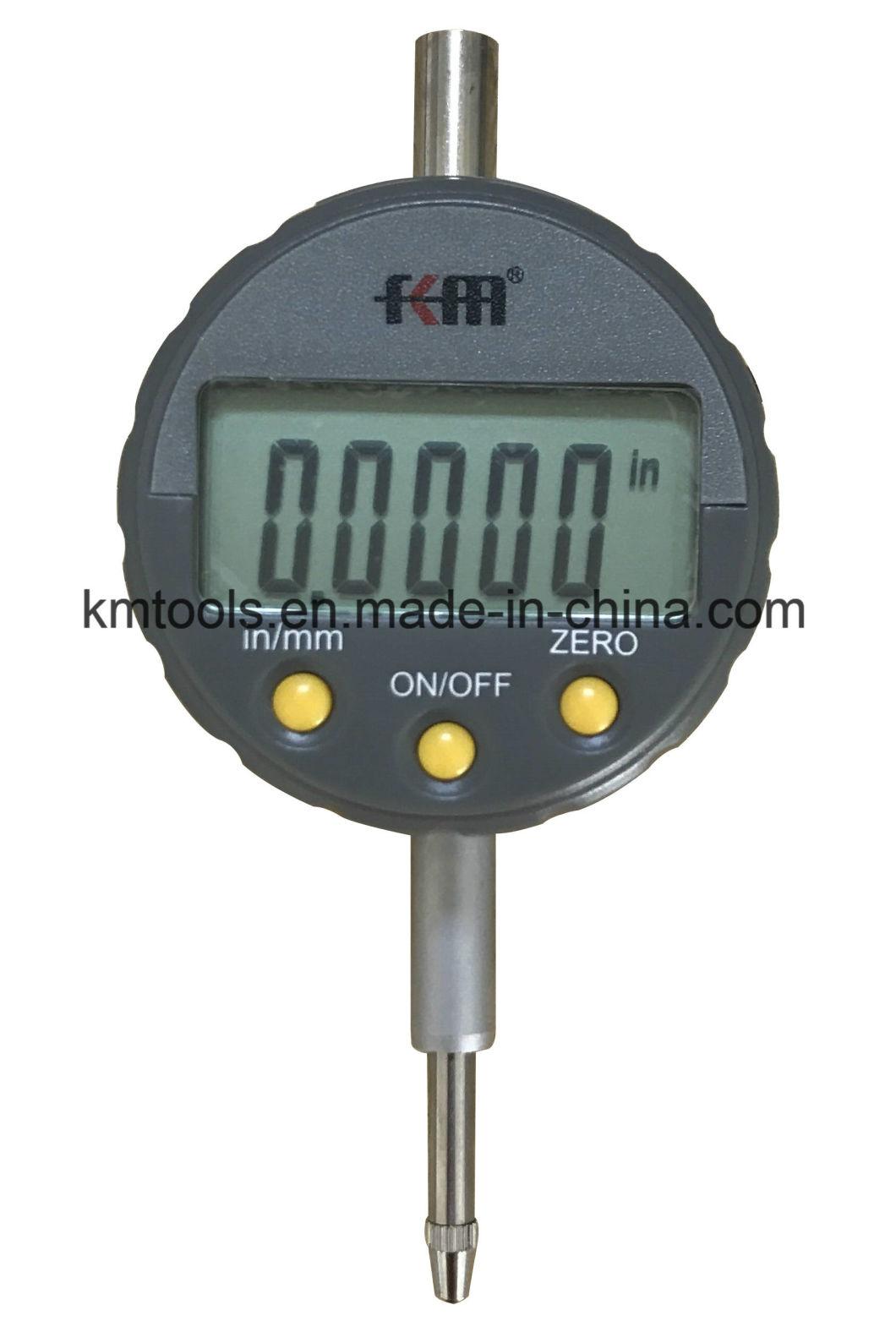 High Accuracy 0-12.7mm/0-0.5′′ Digital Micron Dial Indicator with Resolution 0.001mm/0.00005′′