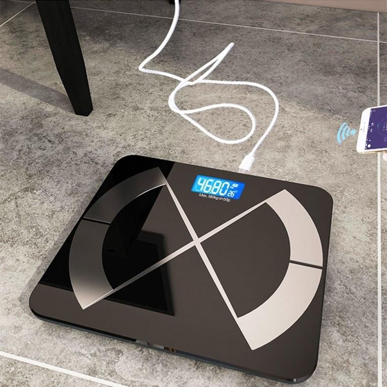 2021 Hot Selling Weighing Fat Body Monitor Machine Smart Bluetooth Scale with Ios and Android APP