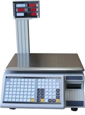 OIML TM-F Label Barcode Printing Table Scale 10kg 15kg 20kg 30kg