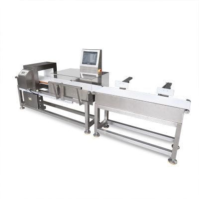 Juzheng Conveyor Type Two-in-One Combination System Checkweigher and Metal Detector with CE