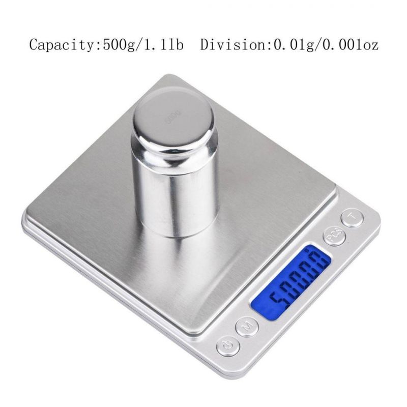 High Precision Stainless Steel Digital Food Scale Jewelry Balance/Digital Pocket Scale Electrical Weighting Scale