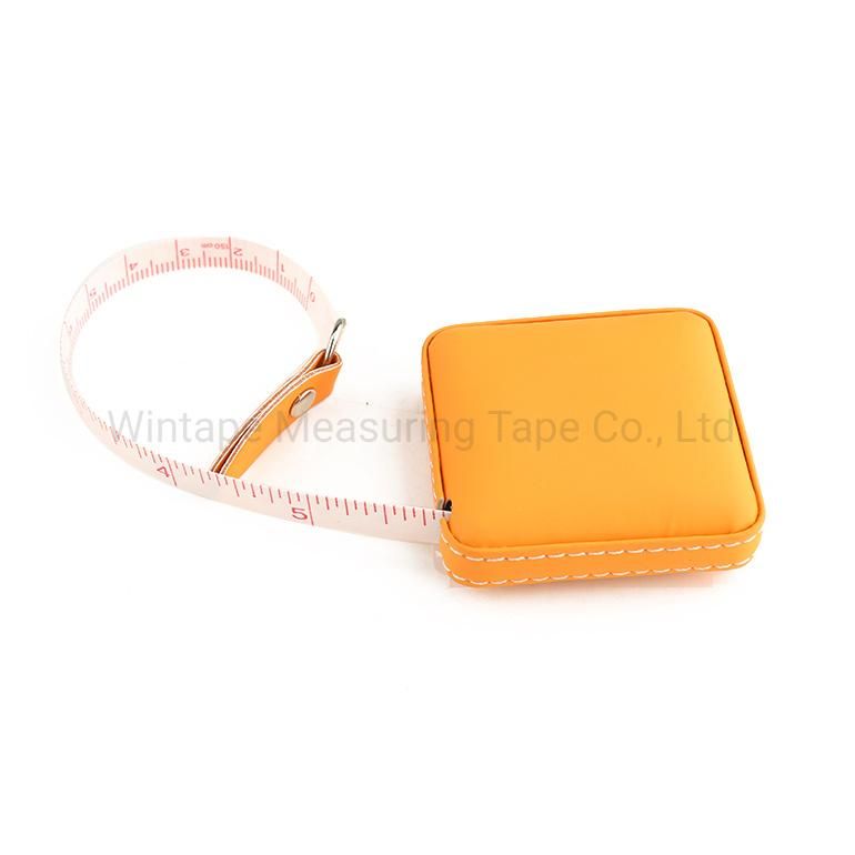 High Quality Square PU Leather Clothing Sewing Measuring Tape