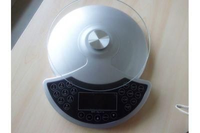 Body Weighing Scale LCD Digital Bathroom Scale Round Glass Scale