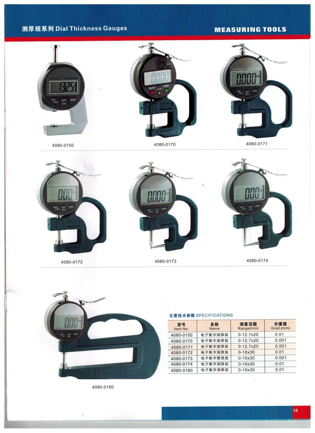 0.1mm 0.01mm 0.001mm Handle Leather Thickness Gauge