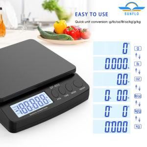 Hot Sale Weighing Kitchen with Stainless Steel Platform, Electric Kitchen Scale, Household Scale