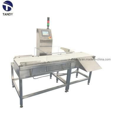 China High Accuracy Biscuit Chocolate Package Weight Checking Sorting Weigher