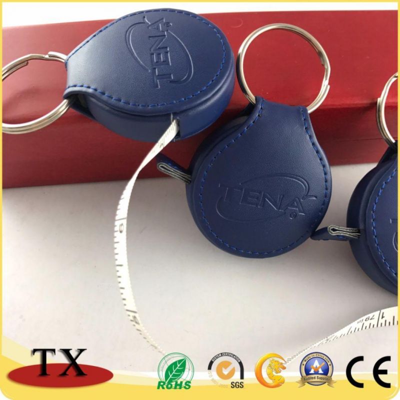Square Leather Tapeline Keychain and Hand Tools Leather Tape