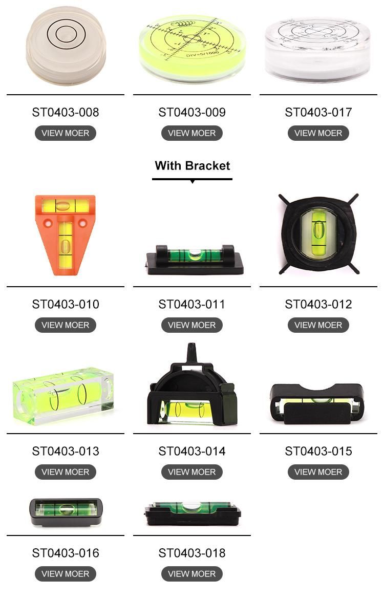 Circular Mini Spirit Level Vials Bullseye Level Measurement Instrument