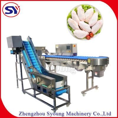 Round Disc Type High Accuracy Chicken Sausage Weight Size Grader Machine with Factory Price