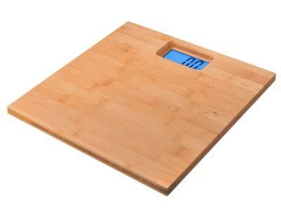 Digital Bathroom Scale Weighing Scale with Bamboo Platform