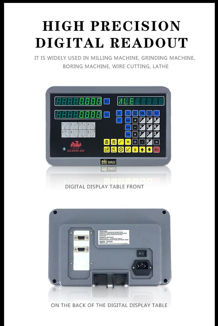 High Precision Universal Digital Hxx 2 Axis Dro for Lathe