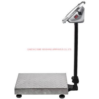 Electronic 300kg Digital Platform Weighing Scale with Checkered Steel Plate
