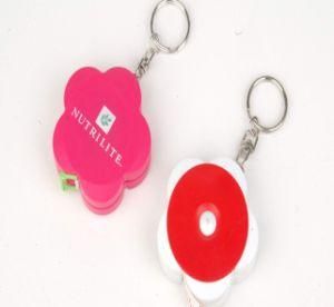 Simple Flower Shape Tape Measure Waist Tape Measure with Keychain