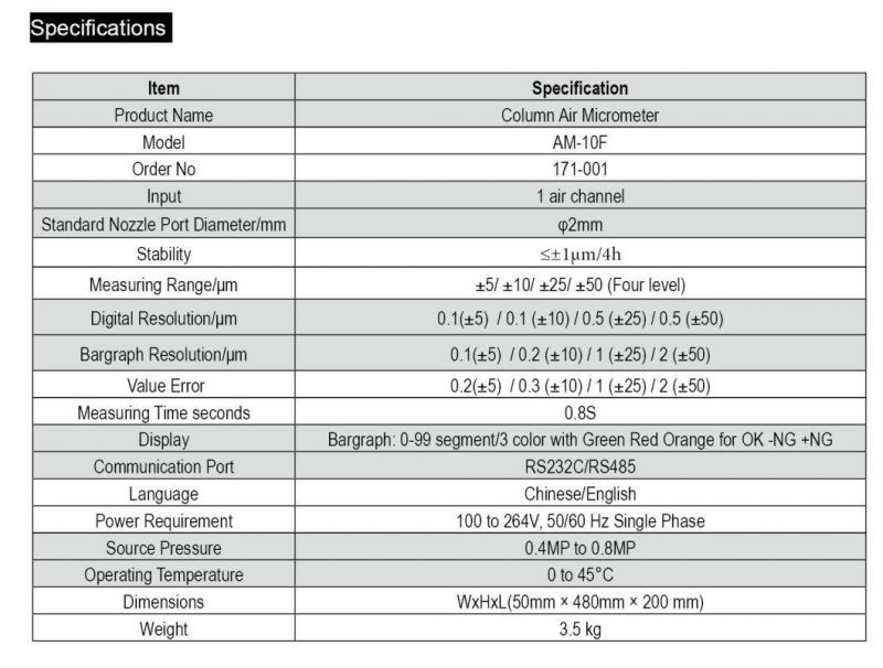 Air Micrometer Multi Channel 1-24 Customization Easy Operation