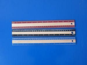 Wooden Ruler with Plastic Scale-Sm3035