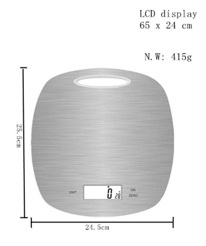 Stainless Steel Desktop Digital Kitchen Electronic Food Scale