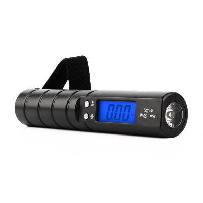 Baggage Luggage Scale Hanging Scale with Flashlight and Tape for Traveling 50kg