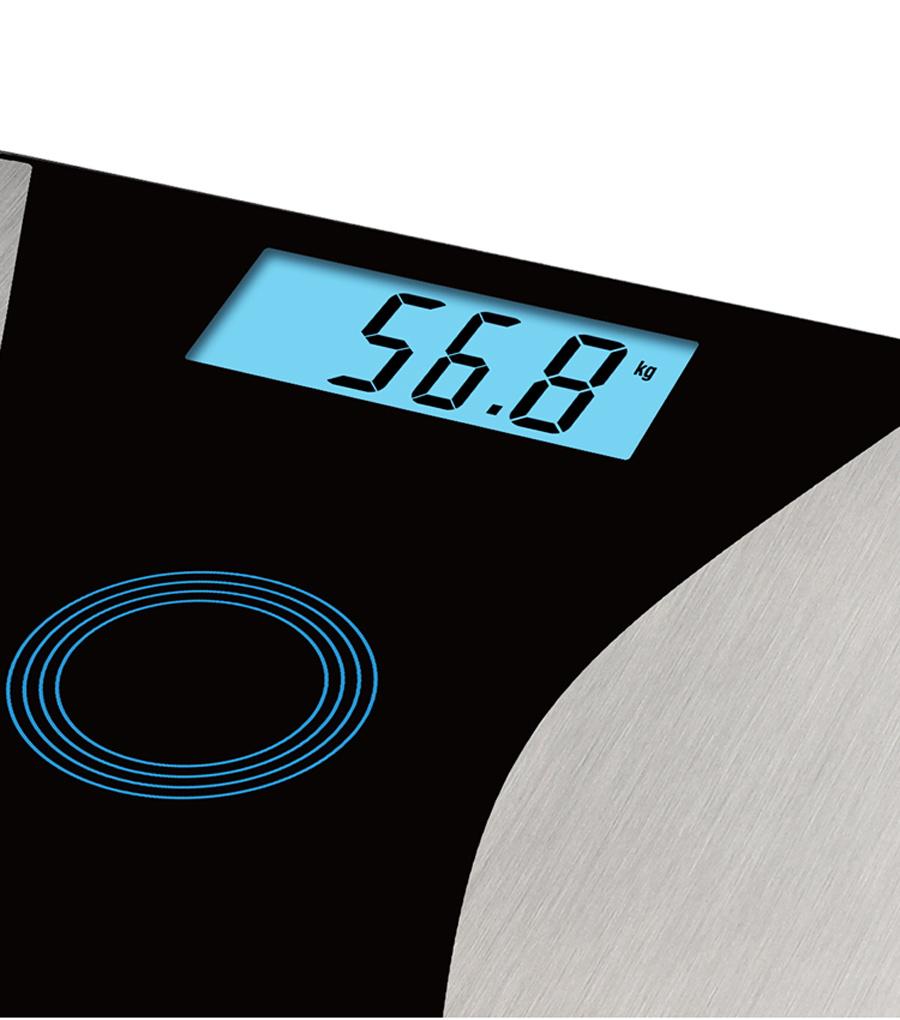 Smart Weighing Scale with Body Fat Calories Measurement Tempered Glass Scale