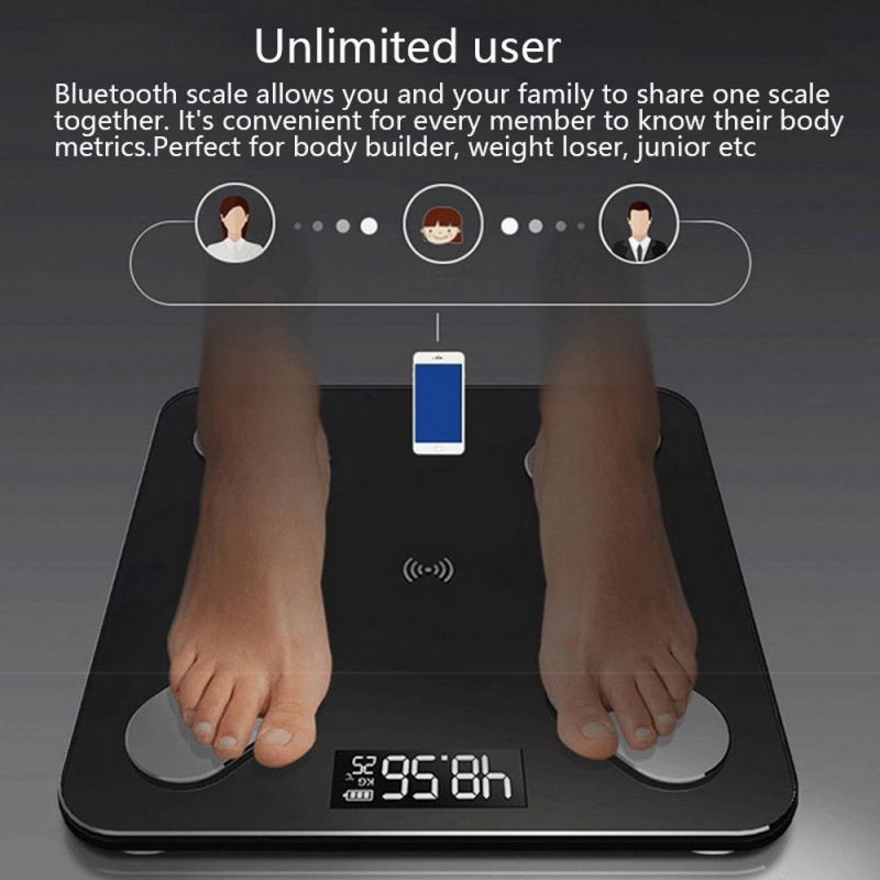 Bl-2601 Body Fat Scale Blue Tooth Connect Factory Direct