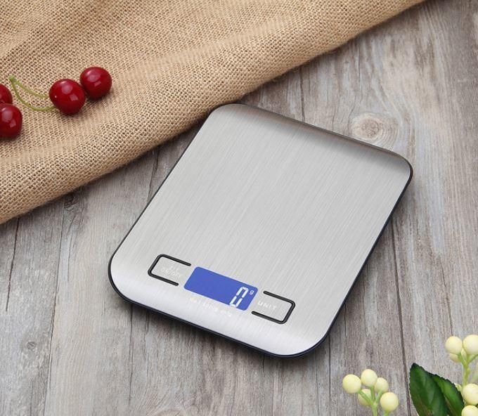Hot Selling 11lb 5kg Stainless Steel Platform with LCD Display Digital Multifunction Kitchen and Food Scale