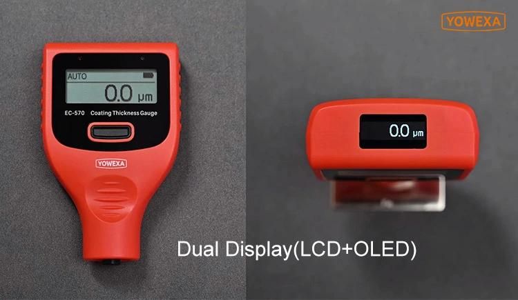 Ec-570 Dual Screen Display Quick Readings Mini Coating Thickness Gauge Tester