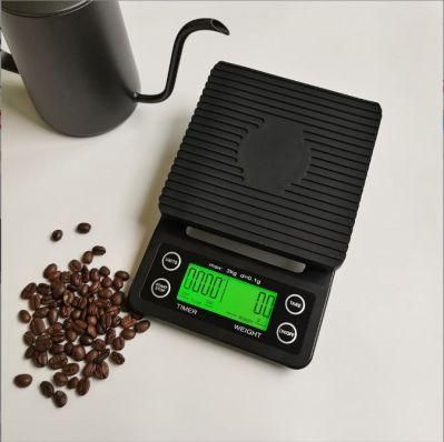 Black Electronic Kitchen Coffee Weighing Scale