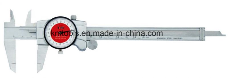 High Quality 0-6′′ Metal Casing Dial Caliper with 0.001′′ Graduation Measuring Tools