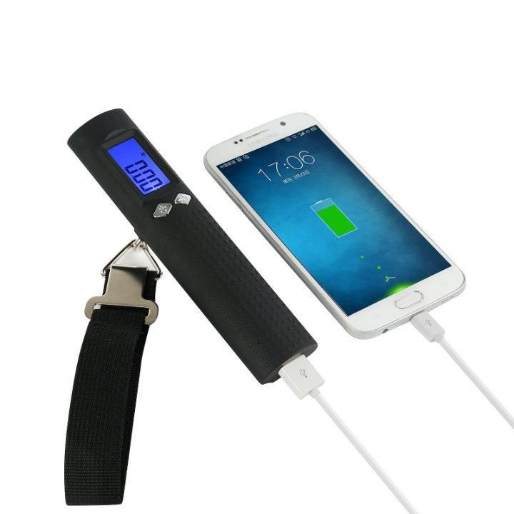 2600mAh Power Bank and LED Flashlight Luggage Scale