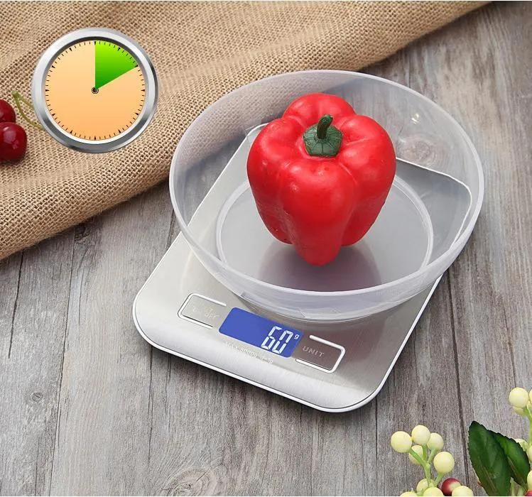 Food Electronic Scale Kitchen Electronic Scale 3kg Waterproof Stainless Steel Scale