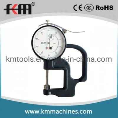 0-10mmx0.01mm Precision Dial Thickness Gauge with 30mm Measuring Depth